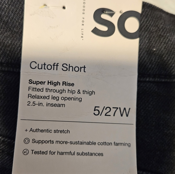NWT SO Brand Super High Rise Cutoff Short - Picture 4 of 4
